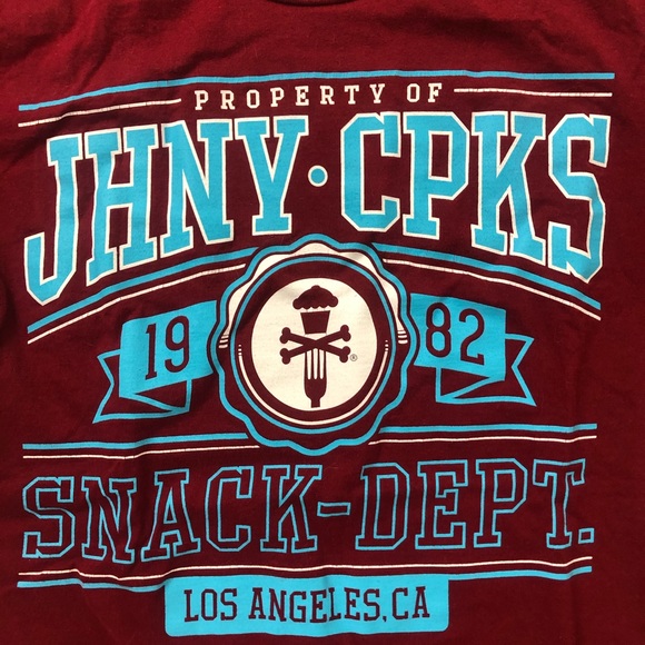 Johny Cupcake Cranberry T shirt Size Small Fashion - Picture 2 of 8